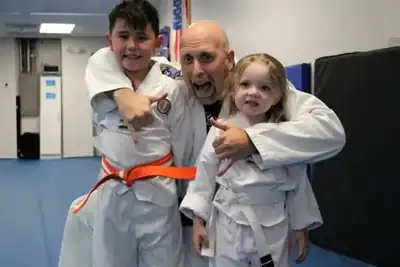 Little Dragons martial arts students at Han Mi